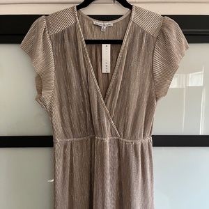 Baltic Born Gold Athena Pleated Maxi Dress